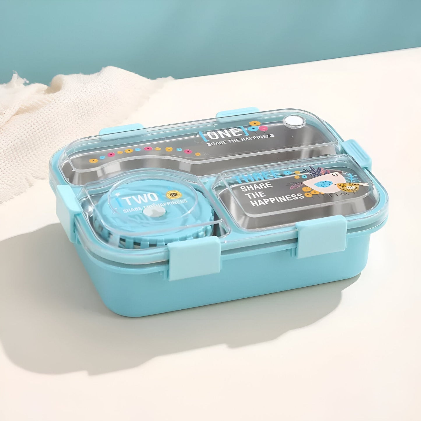 SmartMeal 3-Compartment Stainless Steel Bento Box