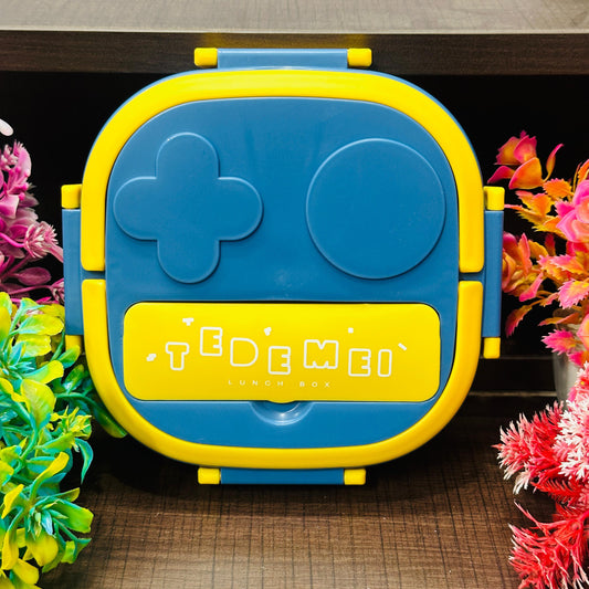 Tedeme 2-Grid Stainless Steel Lunch Box – Safe, Cute & Toddler-Friendly!