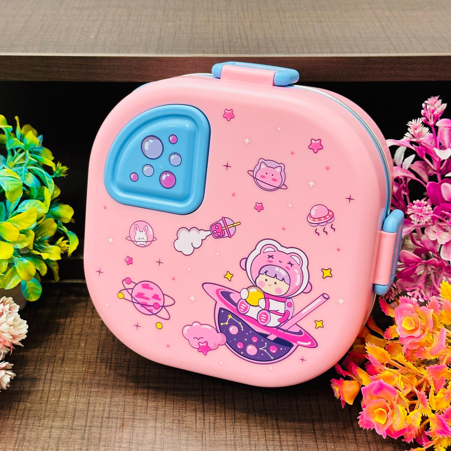 Cute Insulated Stainless Steel Kids Lunch Box – Fresh, Fun & Functional!
