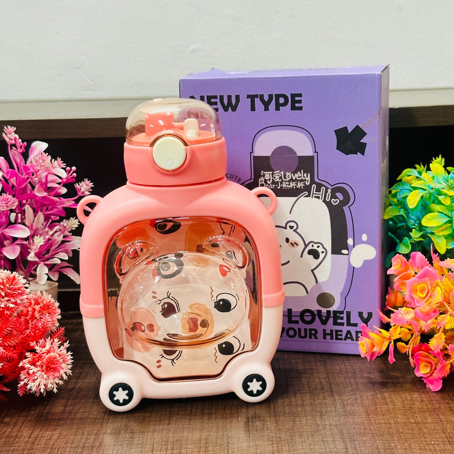 Teddy Bear Edition – Cute & Functional Water Bottle