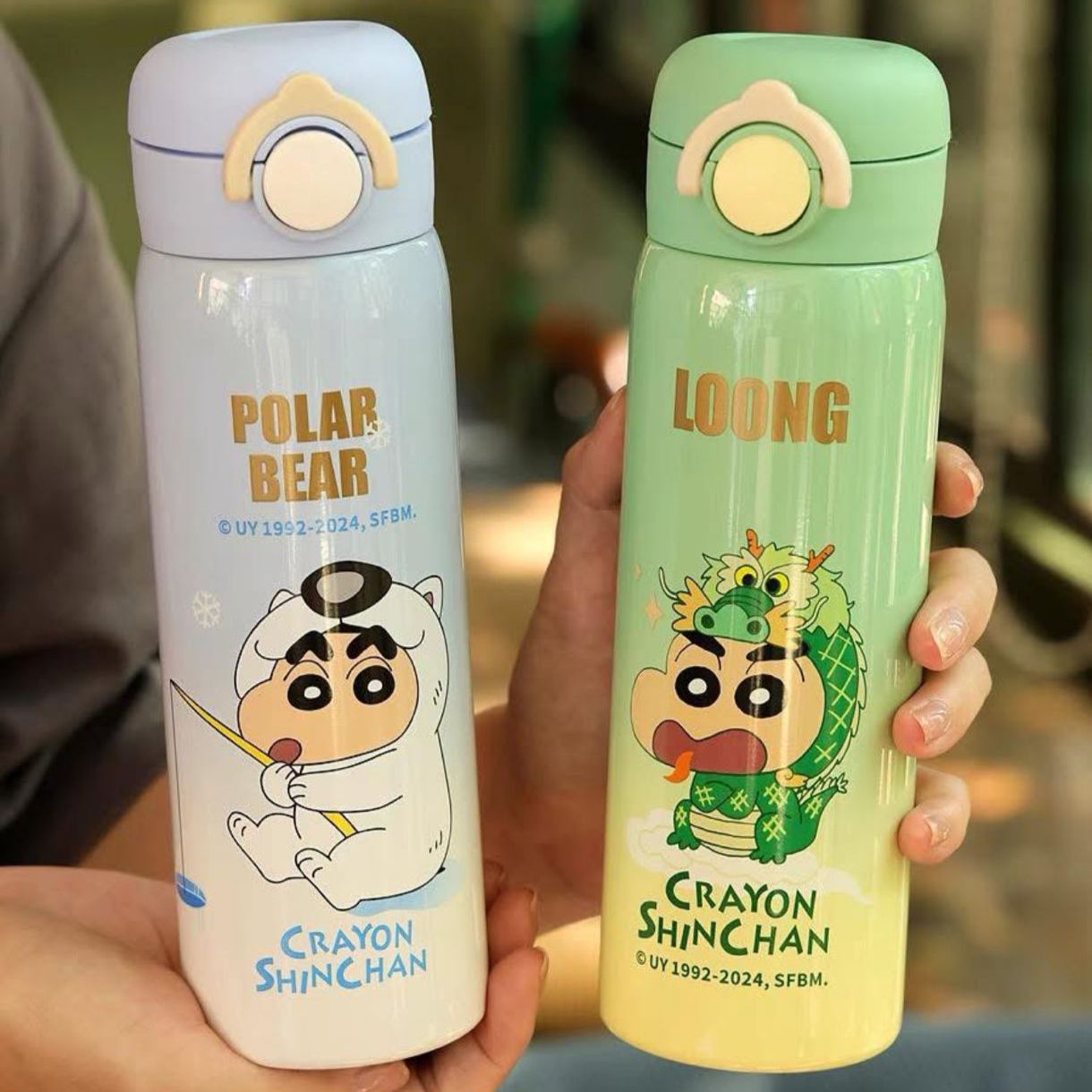 Shinchan Theme Stainless Steel Bottles – Fun, Insulated & Leak-Proof!