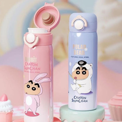 Shinchan Theme Stainless Steel Bottles – Fun, Insulated & Leak-Proof!