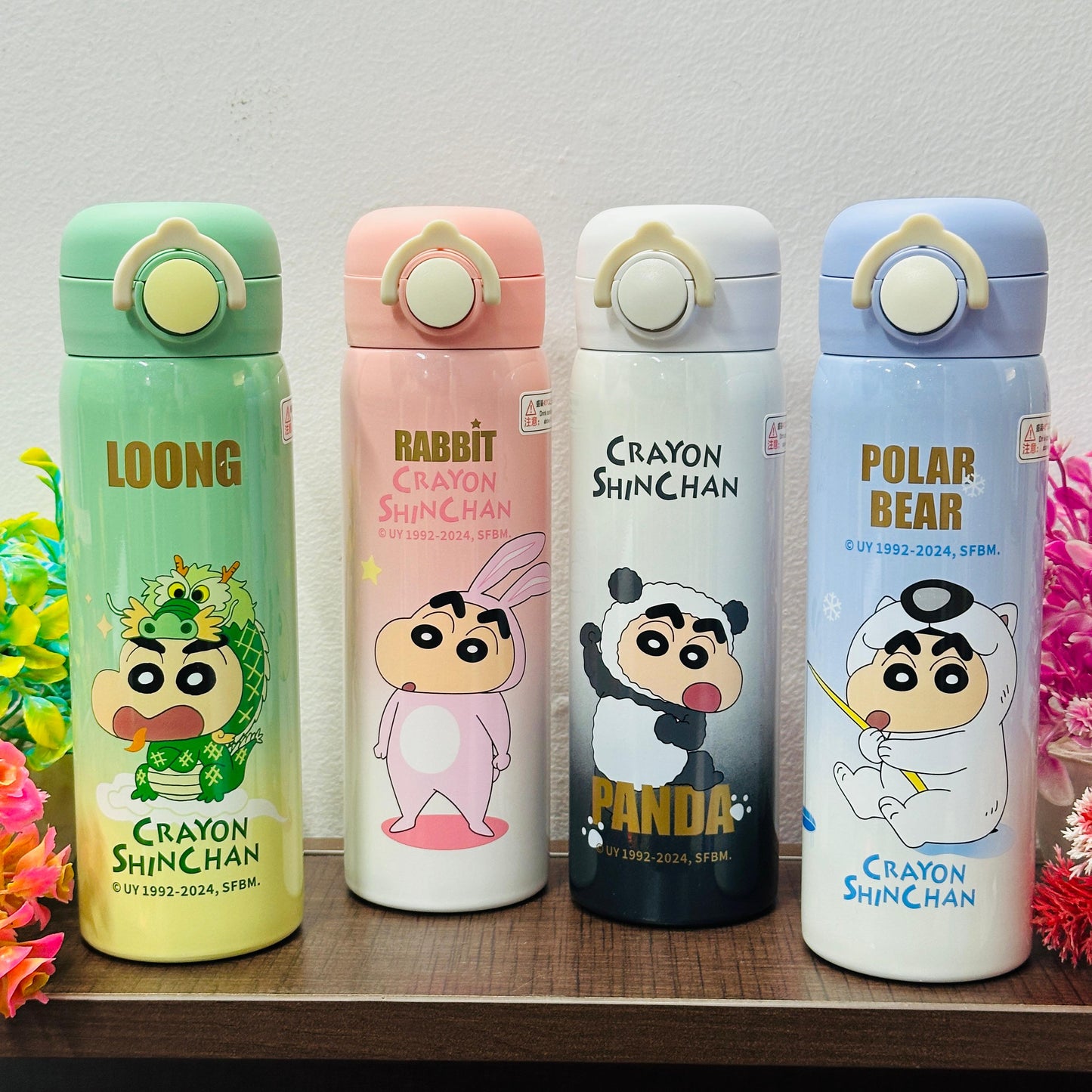 Shinchan Theme Stainless Steel Bottles – Fun, Insulated & Leak-Proof!