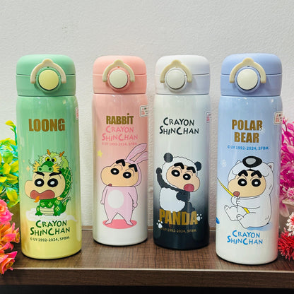Shinchan Theme Stainless Steel Bottles – Fun, Insulated & Leak-Proof!
