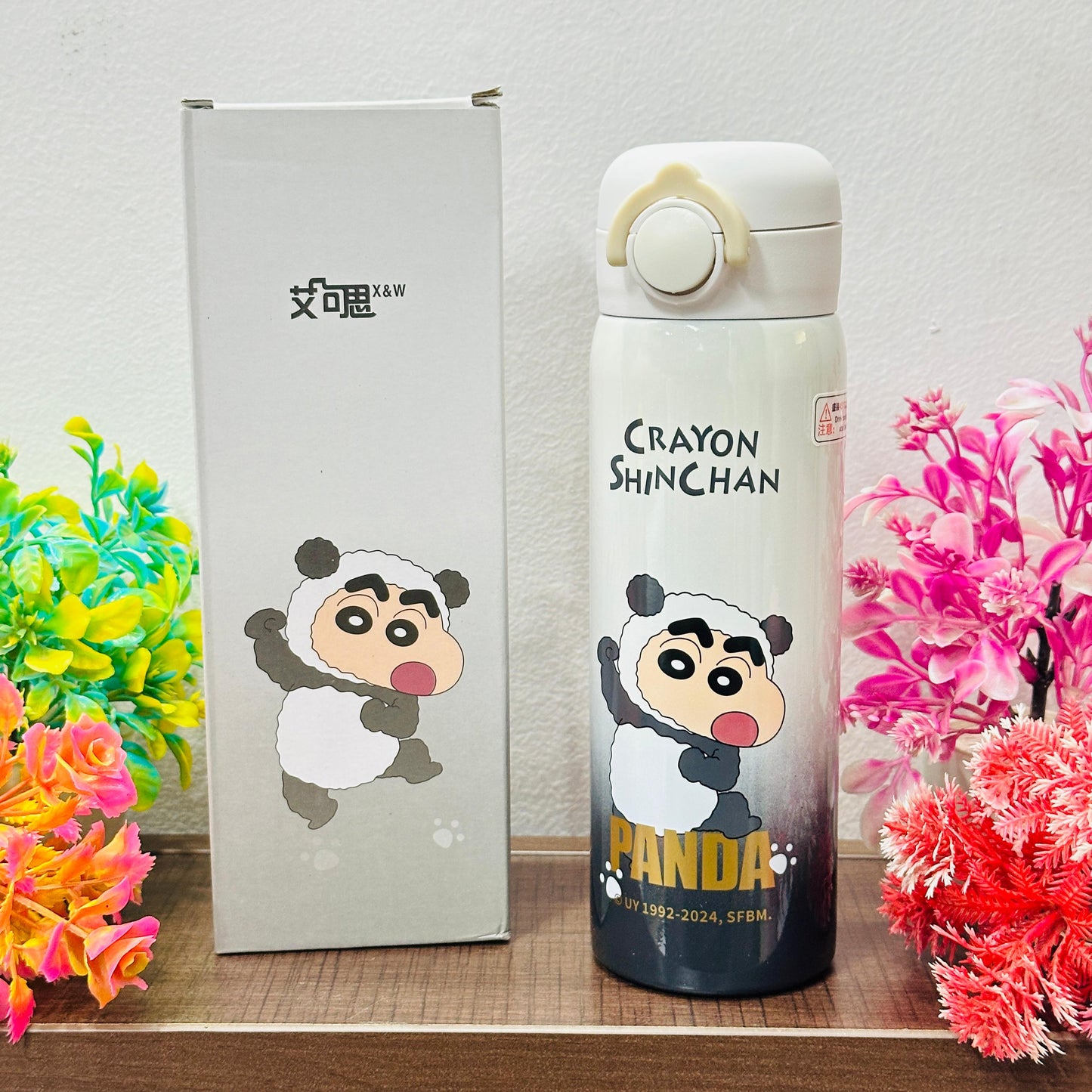 Shinchan Theme Stainless Steel Bottles – Fun, Insulated & Leak-Proof!